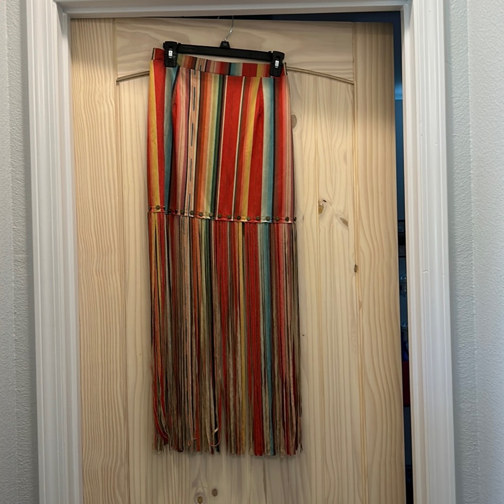 Western Fringe Skirt